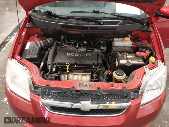 2009 Chevrolet Aveo 1LT with VIN KL1TD56E19B612668, listed as a IAAI auction lot 42136750 with 110,933 mi miles and . Bid and sale history available at DreamBid. Image 10.