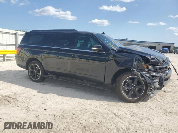 2024 Ford Expedition Max Limited with VIN 1FMJK2A83REB14942, listed as a Copart auction lot 53017715 with 9,928 mi miles and Salvage title. Bid and sale history available at DreamBid. Image 4.