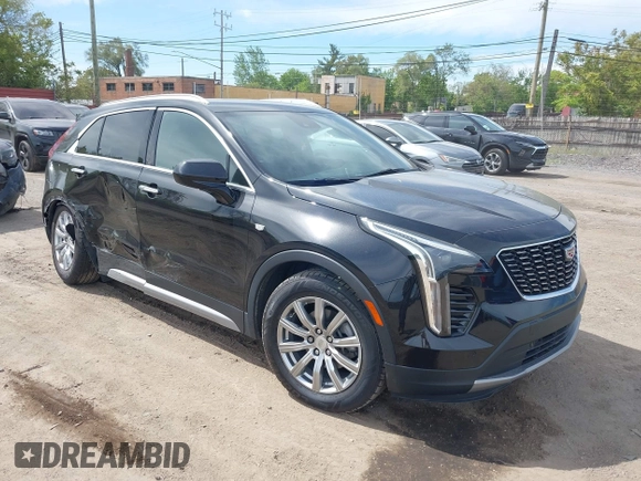 2020 Cadillac XT4 AWD Premium Luxury with VIN 1GYFZDR4XLF081159, listed as a IAAI auction lot 42337319 with 49,234 mi miles and . Bid and sale history available at DreamBid. Image 1.