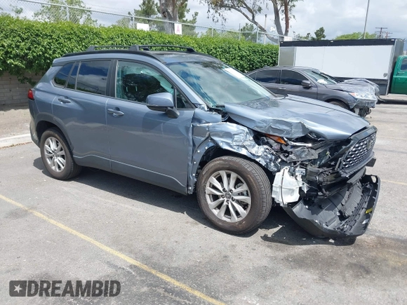 2022 Toyota Corolla Cross LE with VIN 7MUBAAAG1NV004852, listed as a IAAI auction lot 42251301 with 50,197 mi miles and . Bid and sale history available at DreamBid. Image 1.