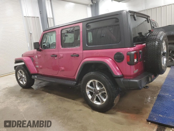 2022 Jeep Wrangler Unlimited Sahara with VIN 1C4HJXEN9NW120171, listed as a Copart auction lot 47029585 with 25,085 mi miles and Salvage Title. Bid and sale history available at DreamBid. Image 2.