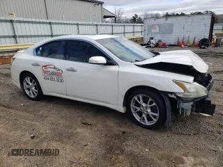 2013 Nissan Maxima S with VIN 1N4AA5AP6DC809832, listed as a Copart auction lot 46954305 with 175,920 mi miles and Salvage Title. Bid and sale history available at DreamBid. Image 4.