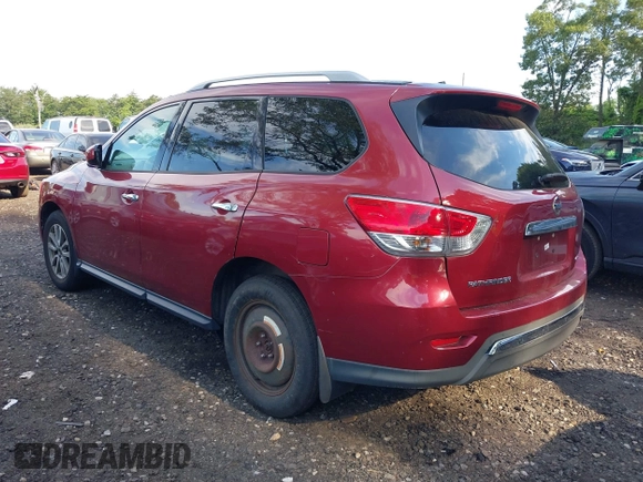 2015 Nissan Pathfinder S with VIN 5N1AR2MM8FC682289, listed as a IAAI auction lot 42604059 with 77,577 mi miles and . Bid and sale history available at DreamBid. Image 3.