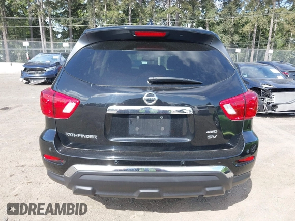 2019 Nissan Pathfinder SV with VIN 5N1DR2MM4KC579118, listed as a IAAI auction lot 42147973 with 64,597 mi miles. Bid and sale history available at carsss.com. Image 16.