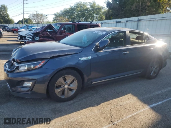 2014 Kia Optima Hybrid LX with VIN KNAGM4AD0E5064638, listed as a Copart auction lot 67062984 with 0 mi miles and Clean Title. Bid and sale history available at carsss.com. Image 1.