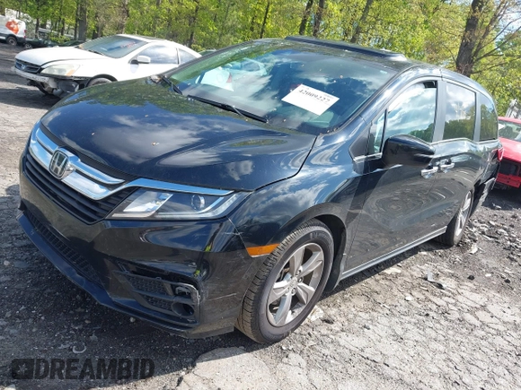 2018 Honda Odyssey EX-L with VIN 5FNRL6H75JB065206, listed as a IAAI auction lot 42009227 with 133,652 mi miles. Bid and sale history available at carsss.com. Image 22.