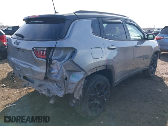 2023 Jeep Compass Latitude with VIN 3C4NJDBN7PT558797, listed as a IAAI auction lot 41854517 with 26,495 mi miles and . Bid and sale history available at DreamBid. Image 4.