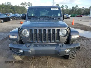 2020 Jeep Wrangler Unlimited Sahara Altitude z VIN 1C4HJXEG7LW312770, wystawiony jako Copart lot #81186294 z przebiegiem 56 926 mil mil oraz Szkoda całkowita • Salvage title. Historia ofert i sprzedaży dostępna na DreamBid. Obrazek 5.