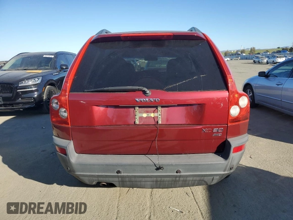 2004 Volvo XC90 with VIN YV1CZ59H941122634, listed as a Copart auction lot 42042065 with 116,447 mi miles and Clean Title. Bid and sale history available at carsss.com. Image 6.