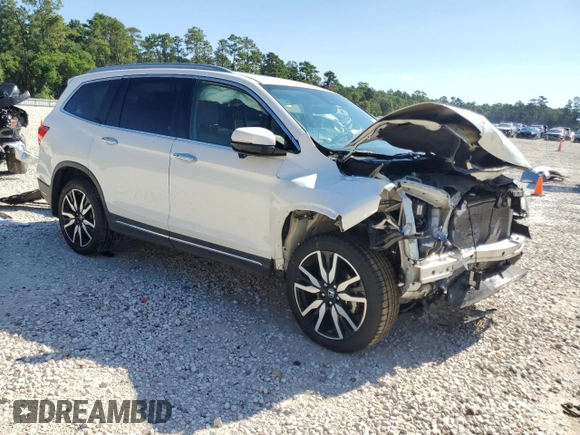 2021 Honda Pilot Touring 8-Passenger with VIN 5FNYF5H90MB001805, listed as a Copart auction lot 70215014 with 41,607 mi miles and Salvage Title. Bid and sale history available at DreamBid. Image 4.