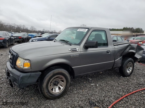 2007 Ford Ranger XL with VIN 1FTYR10D37PA33142, listed as a Copart auction lot 45751335 with 249,454 mi miles and Salvage Title. Bid and sale history available at carsss.com. Image 1.
