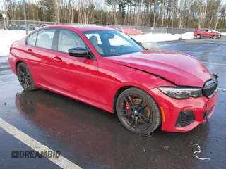 2022 BMW 3 Series M340i xDrive with VIN WBA5U9C01NFM09684, listed as a IAAI auction lot 41670169 with 38,640 mi miles and . Bid and sale history available at DreamBid. Image 1.