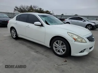 2012 Infiniti G25 Journey with VIN JN1DV6AP2CM701348, listed as a Copart auction lot 82359474 with 63,510 mi miles and Salvage Title. Bid and sale history available at DreamBid. Image 4.