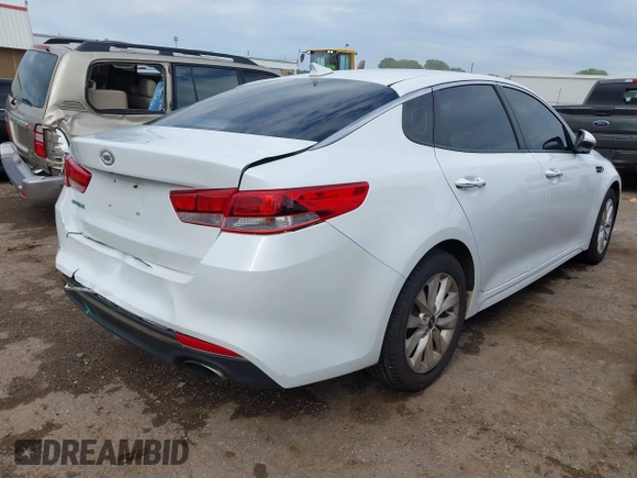 2017 Kia Optima LX with VIN 5XXGT4L36HG133567, listed as a IAAI auction lot 42282264 with 121,109 mi miles and . Bid and sale history available at DreamBid. Image 4.