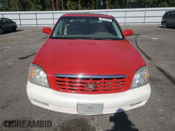 2002 Cadillac DeVille DTS with VIN 1G6KF57942U231877, listed as a Copart auction lot 76724554 with 180,082 mi miles and Salvage Title. Bid and sale history available at carsss.com. Image 5.