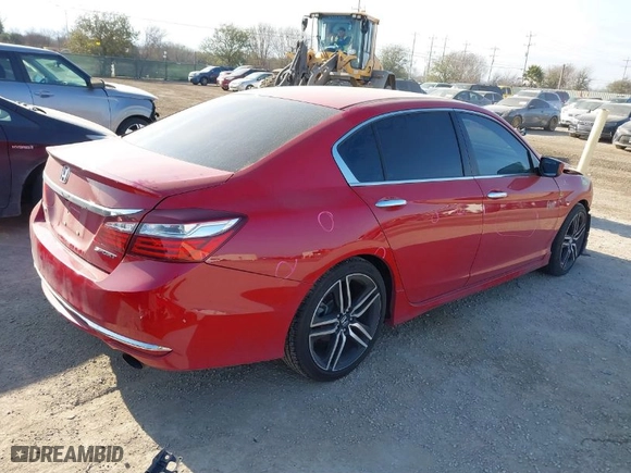 2016 Honda Accord Sedan Sport with VIN 1HGCR2F52GA187930, listed as a IAAI auction lot 41570895 with 91,268 mi miles. Bid and sale history available at carsss.com. Image 4.