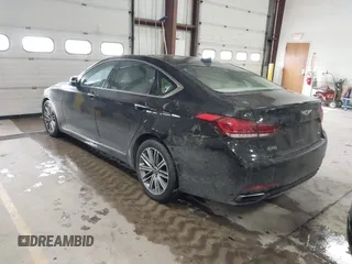2018 Genesis G80 3.8L with VIN KMHGN4JE4JU232110, listed as a IAAI auction lot 41425938 with 108,170 mi miles. Bid and sale history available at carsss.com. Image 3.