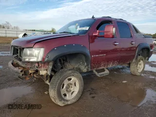 2008 Chevrolet Avalanche LT w/3LT with VIN 3GNFK123X8G139908, listed as a Copart auction lot 41535105 with 151,183 mi miles and Salvage Title. Bid and sale history available at carsss.com. Image 1.