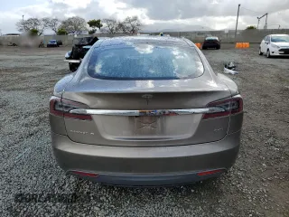 2015 Tesla Model S 85D with VIN 5YJSA1H26FF096714, listed as a Copart auction lot 51710505 with 83,119 mi miles and Salvage Title. Bid and sale history available at carsss.com. Image 6.
