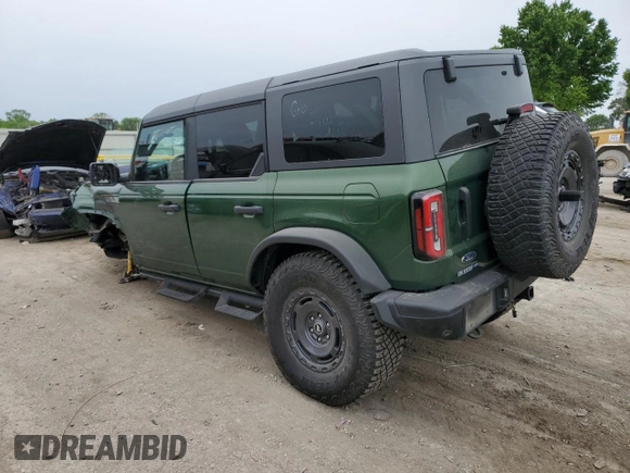 2024 Ford Bronco Everglades with VIN 1FMEE4HH8RLA00375, listed as a Copart auction lot 55608045 with 17,770 mi miles and Salvage title. Bid and sale history available at DreamBid. Image 2.