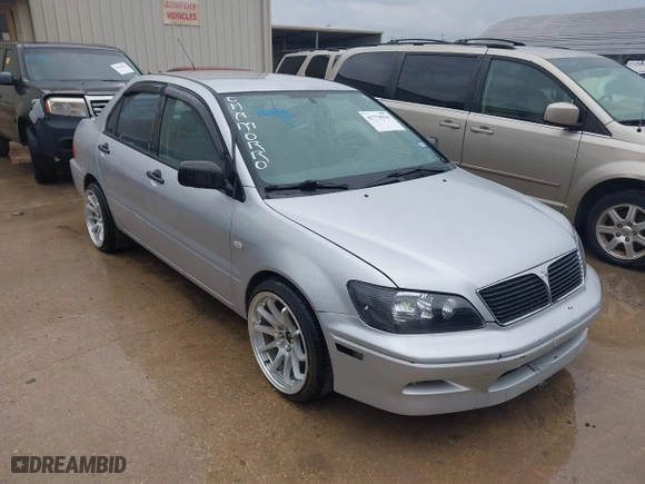 2003 Mitsubishi Lancer ES with VIN JA3AJ26E43U038813, listed as a IAAI auction lot 41778956 with 150,764 mi miles. Bid and sale history available at carsss.com. Image 1.