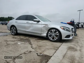2017 Mercedes-Benz C 300 with VIN 55SWF4JB8HU188472, listed as a Copart auction lot 54317805 with 147,511 mi miles and Salvage Title. Bid and sale history available at carsss.com. Image 4.