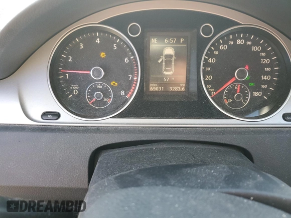 2012 Volkswagen CC Sport PZEV with VIN WVWMP7AN8CE516310, listed as a Copart auction lot 53072225 with 69,031 mi miles and Salvage Title. Bid and sale history available at carsss.com. Image 9.