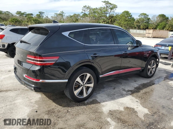 2021 Genesis GV80 with VIN KMUHB4SB1MU062943, listed as a Copart auction lot 82131414 with 36,805 mi miles and Non repairable. Bid and sale history available at DreamBid. Image 3.