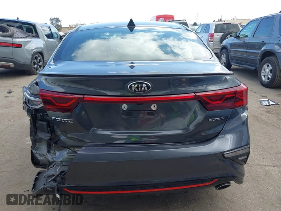 2020 Kia Forte GT-Line with VIN 3KPF34ADXLE246849, listed as a IAAI auction lot 42065956 with 37,507 mi miles. Bid and sale history available at carsss.com. Image 17.