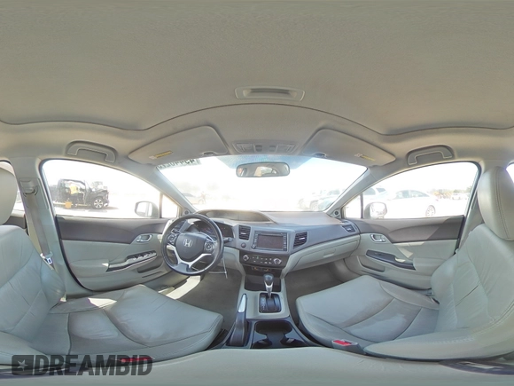 2012 Honda Civic EX-L with VIN 19XFB2F97CE038214, listed as a Copart auction lot 49440275 with 150,062 mi miles and Salvage Title. Bid and sale history available at DreamBid. Image 14.