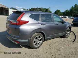 2017 Honda CR-V EX-L with VIN 7FARW1H84HE000445, listed as a Copart auction lot 52478965 with 155,412 mi miles and Salvage Title. Bid and sale history available at carsss.com. Image 3.