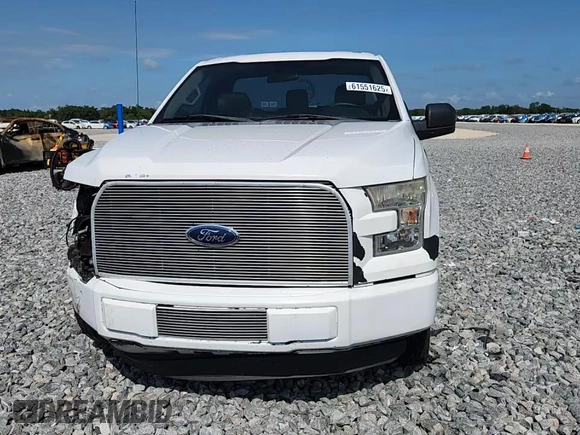 2016 Ford F-150 XL with VIN 1FTMF1C84GFC45611, listed as a Copart auction lot 61551625 with 127,010 mi miles and Salvage title. Bid and sale history available at DreamBid. Image 13.