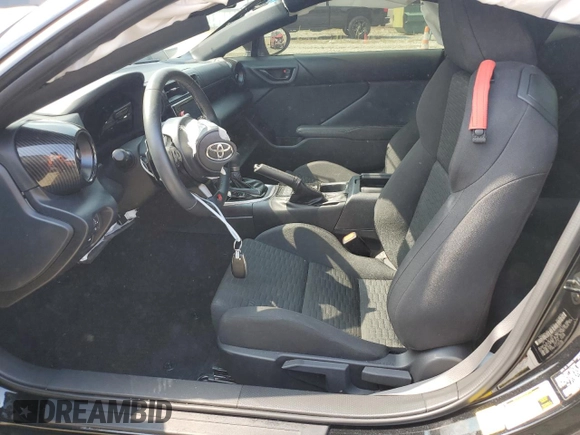 2023 Toyota GR86 with VIN JF1ZNBC13P8752642, listed as a Copart auction lot 72910224 with 12,098 mi miles and Salvage Title. Bid and sale history available at carsss.com. Image 7.