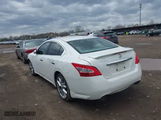 2009 Nissan Maxima 3.5 S with VIN 1N4AA51E79C850329, listed as a IAAI auction lot 41917987 with 191,623 mi miles. Bid and sale history available at carsss.com. Image 3.