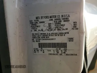 2004 Ford F-150 XL with VIN 1FTRF12WX4NA55917, listed as a Copart auction lot 44209225 with 0 mi miles and Salvage Title. Bid and sale history available at carsss.com. Image 13.