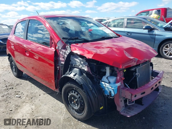 2024 Mitsubishi Mirage ES z VIN ML32AUHJ1RH004120, wystawiony jako IAAI lot #41741975 z przebiegiem 21 916 mil mil oraz . Historia ofert i sprzedaży dostępna na DreamBid. Obrazek 1.