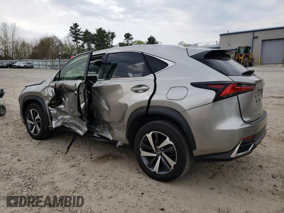 2021 Lexus NX 300h z VIN JTJGJRDZXM2165909, wystawiony jako Copart lot #54628565 z przebiegiem 23 990 mil mil oraz Szkoda całkowita • Salvage title. Historia ofert i sprzedaży dostępna na DreamBid. Obrazek 2.