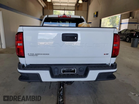 2021 Chevrolet Colorado 2WD LT with VIN 1GCHSCEN1M1110185, listed as a Copart auction lot 70570724 with 0 mi miles and Salvage Title. Bid and sale history available at carsss.com. Image 6.