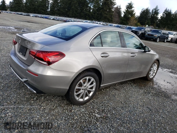 2020 Mercedes-Benz A 220 with VIN WDD3G4FB5LW039084, listed as a Copart auction lot 46716395 with Not Provided miles and Salvage Title. Bid and sale history available at DreamBid. Image 3.