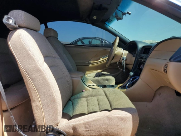 1998 Ford Mustang with VIN 1FAFP4447WF156297, listed as a Copart auction lot 60757265 with 61,296 mi miles and Salvage title. Bid and sale history available at DreamBid. Image 10.
