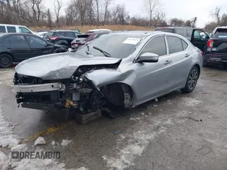 2017 Acura TLX V6 w/Technology Pkg with VIN 19UUB2F52HA007064, listed as a IAAI auction lot 41270624 with 55,509 mi miles. Bid and sale history available at carsss.com. Image 21.