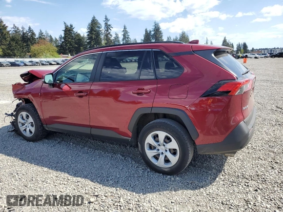 2019 Toyota RAV4 LE with VIN JTMG1RFV4KJ016086, listed as a Copart auction lot 55631155 with 60,604 mi miles and Salvage Title. Bid and sale history available at DreamBid. Image 2.