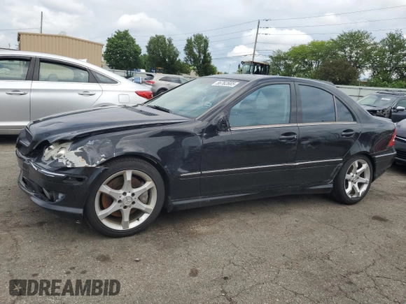 2007 Mercedes-Benz C 230 Sport with VIN WDBRF52HX7F909181, listed as a Copart auction lot 56762685 with 169,085 mi miles and Salvage title. Bid and sale history available at DreamBid. Image 1.