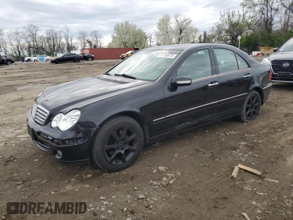 2007 Mercedes-Benz C 280 Luxury with VIN WDBRF92H37F932177, listed as a Copart auction lot 51759975 with 164,825 mi miles and Salvage title. Bid and sale history available at DreamBid. Image 1.