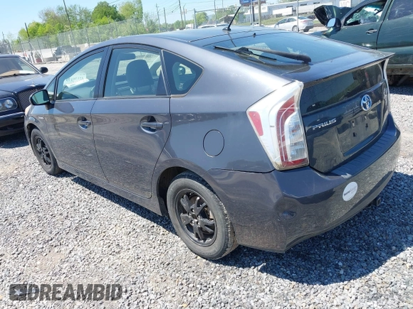 2013 Toyota Prius One with VIN JTDKN3DU0D5691290, listed as a IAAI auction lot 42138179 with 102,003 mi miles and . Bid and sale history available at DreamBid. Image 3.