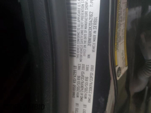 2019 FIAT 500L Pop z VIN ZFBNFAAH3KZ042162, wystawiony jako Copart lot #84504044 z przebiegiem 27 546 mil mil oraz Szkoda całkowita • Salvage title. Historia ofert i sprzedaży dostępna na DreamBid. Obrazek 15.