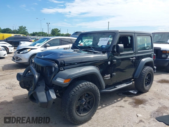 2018 Jeep Wrangler Sport with VIN 1C4GJXAN2JW221404, listed as a IAAI auction lot 42216848 with 53,882 mi miles and . Bid and sale history available at DreamBid. Image 17.