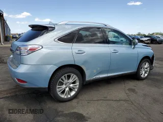 2011 Lexus RX 450h with VIN JTJBC1BAXB2033040, listed as a Copart auction lot 56920005 with 102,791 mi miles and Salvage title. Bid and sale history available at DreamBid. Image 3.