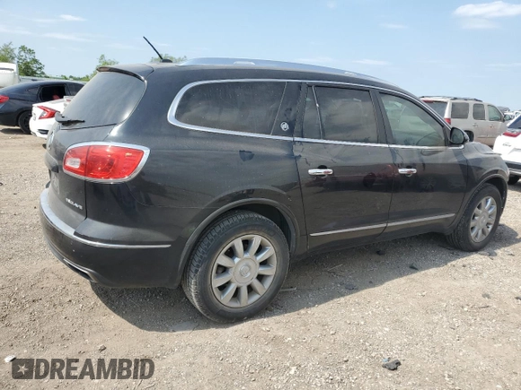 2014 Buick Enclave Leather with VIN 5GAKRBKDXEJ122846, listed as a Copart auction lot 52170985 with 177,611 mi miles and Salvage Title. Bid and sale history available at DreamBid. Image 3.