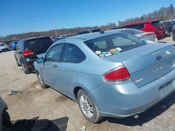 2008 Ford Focus SE with VIN 1FAHP33N28W137186, listed as a IAAI auction lot 41894328 with 150,854 mi miles. Bid and sale history available at carsss.com. Image 3.